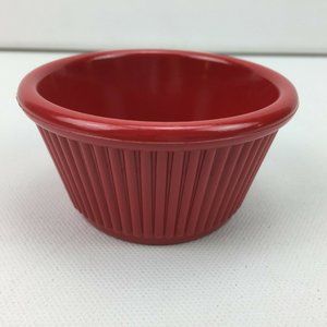 Gessner Products Red Condiment Bowl Dish Ketchup Mustard Relish Home Kitchen